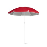 PARANA. 210T liggende parasol met zilveren voering, rood