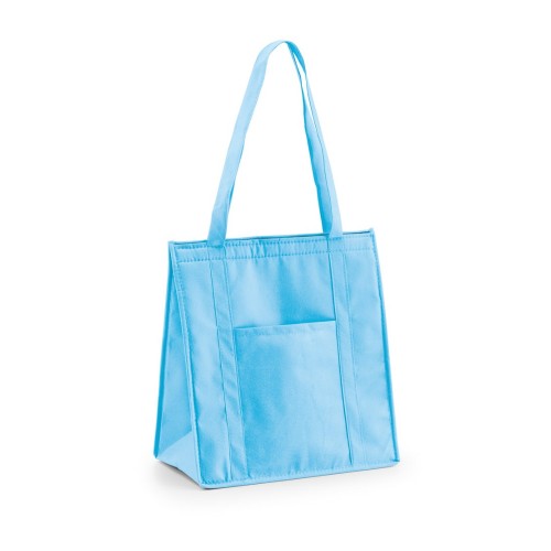 ROTTERDAM. Non-woven Cooler bag (80 g/m²), Light Blue
