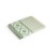 MALEK. Multifunctionele badhanddoek (350g/m²) van licht en resistent katoen (85%) en gerecycleerd katoen (15%), groen