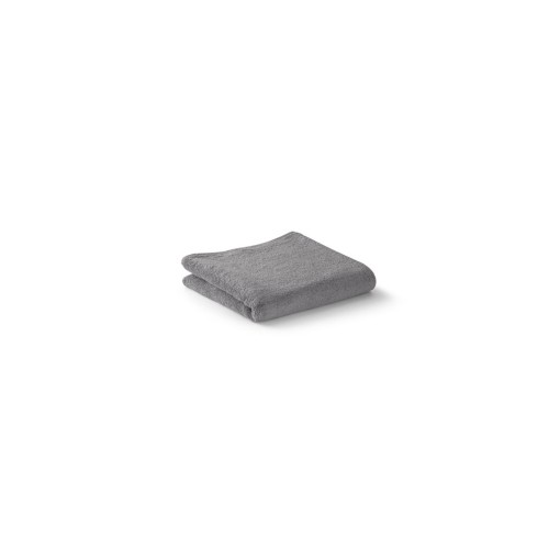 BARDEM S. Handdoek (350 g/m²) van katoen (82%) en gerecycleerd katoen (18%), grijs
