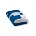 HEIDEN. Omkeerbare fleecedeken (190 g/m²) met satijnen lint en gepersonaliseerde kaart, royal blue