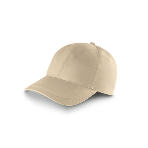 RYAN. Cap made of brushed cotton (65% recycled), beige