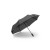 GUSTAVO. Gerecycled polyester (100% rPET) 190T pongee paraplu met automatisch openen en sluiten, zwart