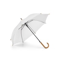 PATTI. 190T polyester umbrella with automatic opening, White