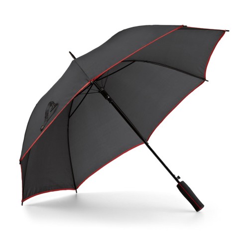 JENNA. 190T polyester paraplu met automatische opening, rood