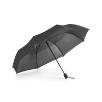 TOMAS. 190T polyester compact umbrella with automatic opening, black