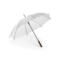 APOLO. Recycled polyester (100% rPET) pongee umbrella with automatic opening, White