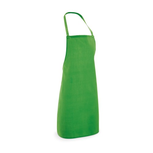 CURRY. Apron in cotton and polyester (180 g/m²), light green