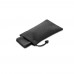 BERNAL. Recycled polyester (100% rPET) fitness cooling towel with non-woven pouch, black