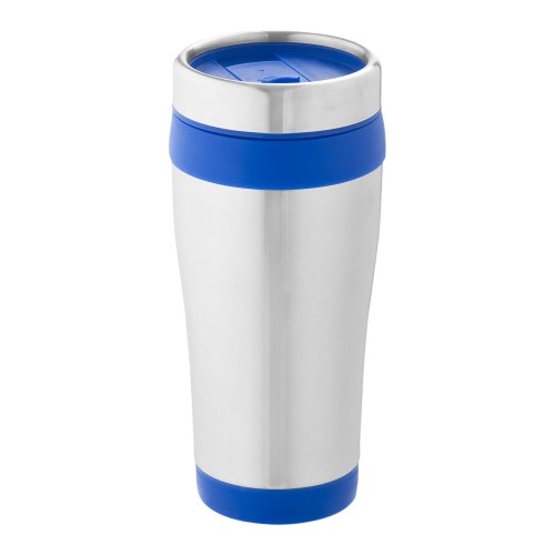 Elwood 410 ml insulated tumbler. Silver, Blue