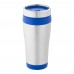 Elwood 410 ml insulated tumbler. Silver, Blue