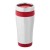 Elwood 410 ml insulated tumbler. Silver, Red