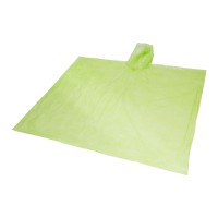 Ziva wegwerp regenponcho met opbergtasje, Lime