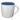 Aztec 340 ml Keramiktasse. weiss, royalblau