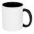 Pix 330 ml ceramic sublimation colour pop mug, Black
