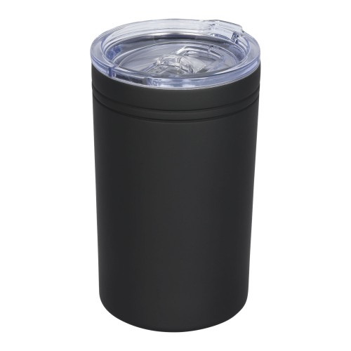 Pika 330 ml vacuum geïsoleerde beker en koeler, Zwart