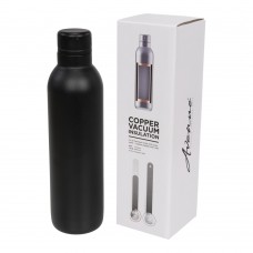 Odin 510 ml koper vacuüm geïsoleerde drinkfles, Zwart