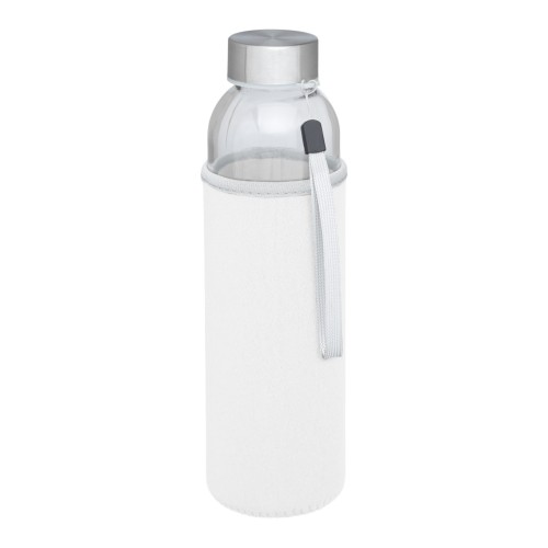 Bodhi 500 ml glazen drinkfles, Wit Bodhi 500 ml glazen drinkfles, Wit