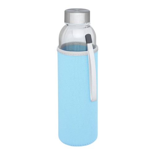 Bodhi 500 ml glass water bottle, Light blue