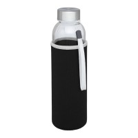 Bodhi 500 ml glazen drinkfles, Zwart