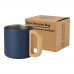 Bjorn 360 ml RCS certified recycled stainless steel mug with copper vacuum insulation, Dark blue