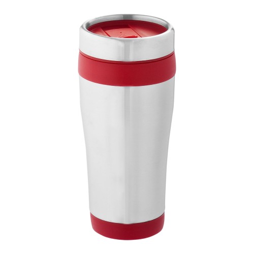 Elwood 410 ml RCS-zertifizierter Isolierbecher aus recyceltem Edelstahl, rot