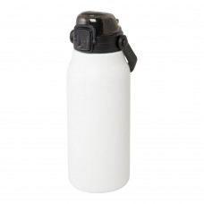 Giganto 1600 ml vacuüm geïsoleerde fles van RCS-gecertificeerd gerecycled roestvrij staal en koper, Wit