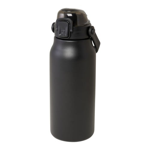 Giganto 1600 ml RCS-zertifizierte Kupfer-Vakuum Isolierflasche aus recyceltem Edelstahl, schwarz