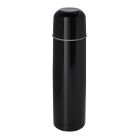 Sullivan 750 ml RCS-gecertificeerde gerecyclede roestvrijstalen vacuümgeïsoleerde fles, Zwart