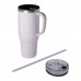 Melbourne 1200 ml RCS-zertifizierter Isolierbecher mit Strohhalm, fliederfarben