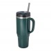 Melbourne 1200 ml RCS-zertifizierter Isolierbecher mit Strohhalm, green flash