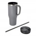 Melbourne 1200 ml RCS-zertifizierter Isolierbecher mit Strohhalm, grau
