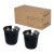 Duo 80 ml RCS certified stainless steel espresso cup set, Black