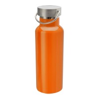 Thor 500 ml RCS-zertifizierte Trinkflasche aus Edelstahl, orange