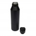 Odessy 600 ml RCS gecertificeerde. geïsoleerde fles van gerecycled roestvrijstaal met 300 ml beker, Zwart