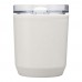 Hudson 180 ml doppelwandiger Becher aus recyceltem Kunststoff, weiss