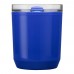 Hudson 180 ml dubbelwandige beker van gerecycled plastic, Blauw