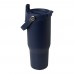 Bronx 900 ml RCS gecertificeerde. vacuüm geïsoleerde beker van gerecycled roestvrij staal en koper met deksel met dubbele functie, Marineblauw