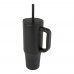 Brady 900 ml RCS-zertifizierter Isolierbecher mit Silikon Trinkhalm, schwarz