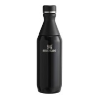 Stanley All Day Slim 350 ml waterfles, Glanzend zwart