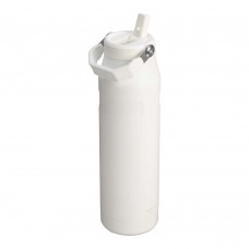 Stanley IceFlow™ 2.0 1.06 liter waterfles met openklapbaar deksel, Mat wit