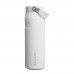 Stanley IceFlow™ 2.0 700 ml Flasche mit Flip-Trinkhalm, weiß gefrosted