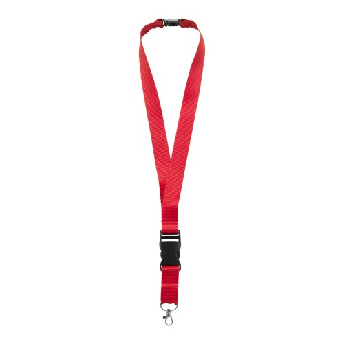 Yogi Lanyard mit Sicherheitsverschluss, rot