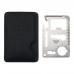 Saki Taschen Werkzeugkarte mit 15 Funktionen. silber, schwarz Saki Taschen Werkzeugkarte mit 15 Funktionen. silber, schwarz