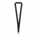 Lago Lanyard mit Sicherheitsverschluss, schwarz Lago Lanyard mit Sicherheitsverschluss, schwarz