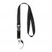 Sagan Lanyard mit abnehmbarer Schnalle und Handyband, schwarz