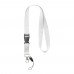 Sagan lanyard met afneembare gesp en telefoonhouder, Wit