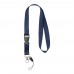 Sagan Lanyard mit abnehmbarer Schnalle und Handyband, navy