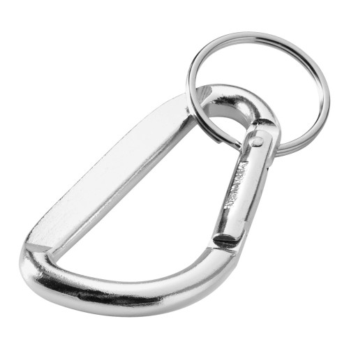 Timor RCS Karabiner Schlüsselanhänger aus recyceltem Aluminium, silber