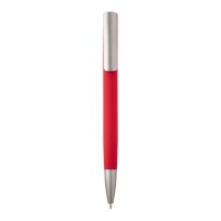 Ziguur Kugelschreiber aus recyceltem Aluminium (schwarze Mine), rot